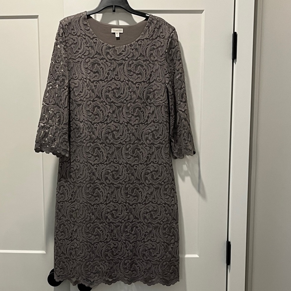 Garnet Hill Lace 3/4 Sleeve Dress